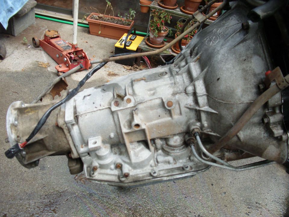 Well this is an AOD trans, because it has a mechanical shift down cable bracket. These were highly used up until the AODE, which went electrical for smoother shifting & had a better gearing range.