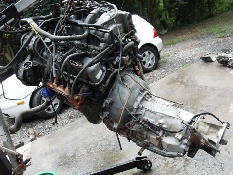 1988 Ford Bronco - I think the engine and trans is bigger then the VW in the background!