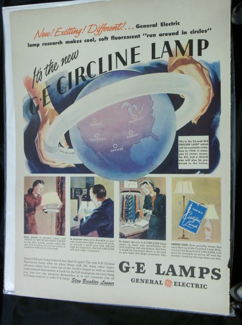 2000 Mercury Grand Marquis - This vintage advertisement promotes GE Circline lamps, highlighting their innovative design and research.