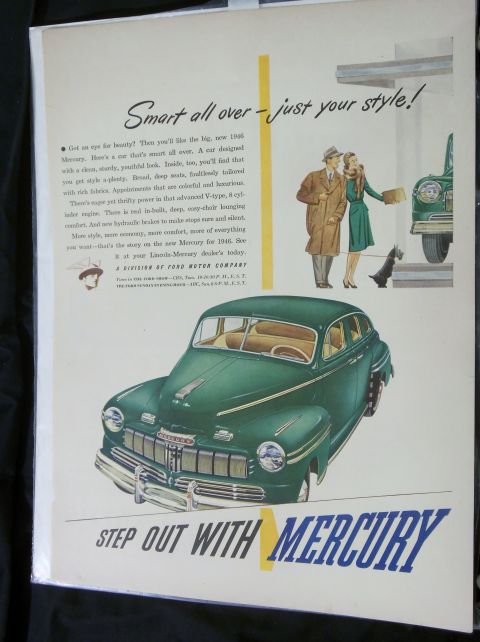 2000 Mercury Grand Marquis - Advertisement for the 1946 Mercury, highlighting its style and features.