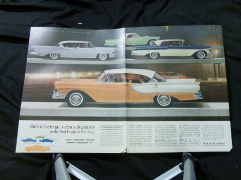 2000 Mercury Grand Marquis - This vintage advertisement showcases several models from the Ford Family of Fine Cars, emphasizing safety features.