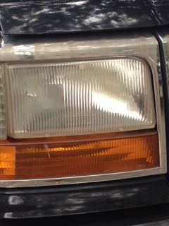 1996 Ford Bronco - Passenger HL before buffing