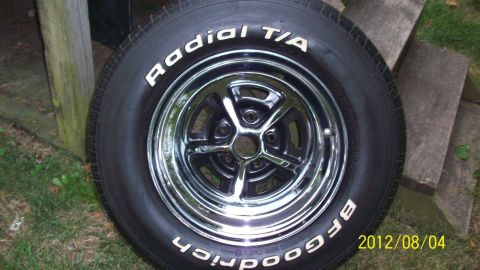 1969 Ford Torino - BFGoodrich Radial T/A tire mounted on a chrome wheel.