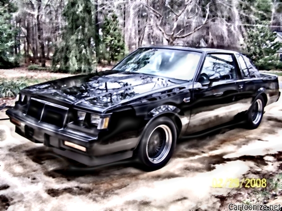 Black coupe with chrome wheels, 3/4 front view