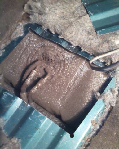 1996 Ford Bronco - Now have full access to the fuel pump and lines. As you can see the top of the tank of my truck was very dirty. bets to clean the area befo…