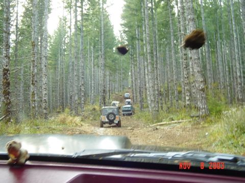1989 Ford Bronco - The group approaching the first rough section