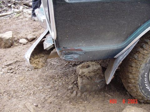 1989 Ford Bronco - This is the damage done to Jay's