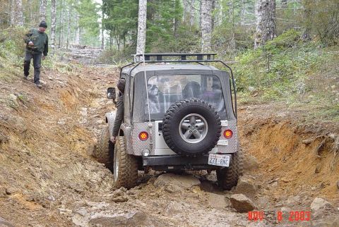 1989 Ford Bronco - Jeff in the jeep a little farther up