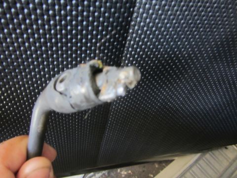 1964 Ford Ranchero - A damaged shifter lever is shown in detail, indicating a mechanical failure.