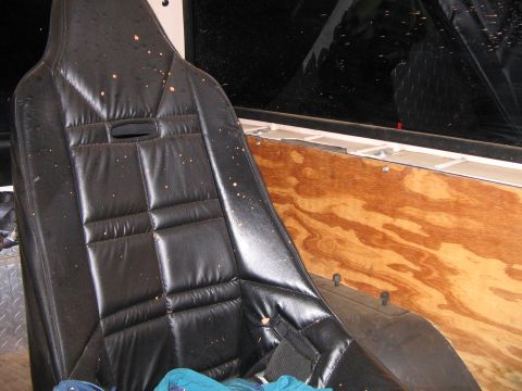 1992 Ford Bronco - Wood side panels in the back. Another shot of the Summit seat.