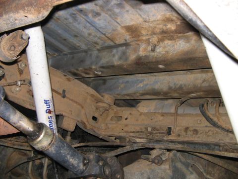 1992 Ford Bronco - Shot of the james duff shocks