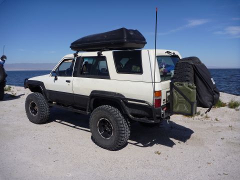 1985 Toyota 4Runner - This modified 1985 Toyota 4Runner is equipped for off-road adventure, with a cargo box and extra fuel.