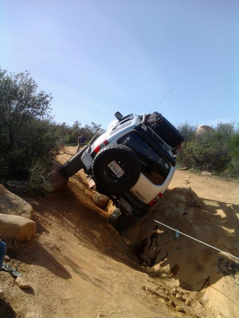 1985 Toyota 4Runner - This 1985 Toyota 4Runner is on its side after an off-road excursion.