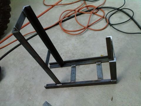 1985 Toyota 4Runner - Custom metal frame construction project with welding visible.