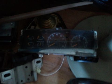 1993 Ford Bronco - This is a close-up of a vehicle's instrument cluster, showing the speedometer and other gauges.