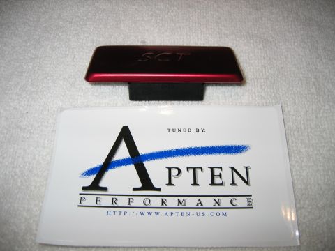 2002 Ford Taurus - SCT tuning device part with Apten Performance branding.