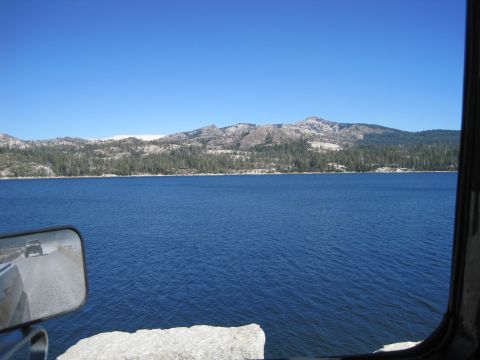 1989 Ford Bronco - Scenic view of a lake and mountains, possibly from a road trip.