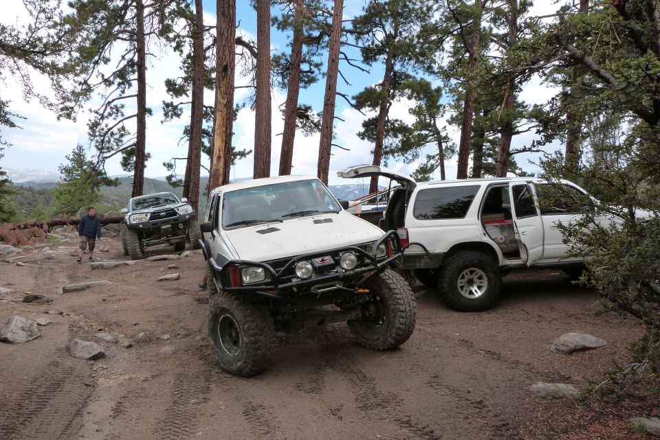 1985 Toyota 4Runner, 3q-front view, white, off-road modifications