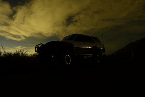 1985 Toyota 4Runner - Night shot of a 1985 Toyota 4Runner with a bull bar.