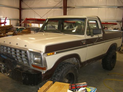 1979 Ford Bronco - This Ford Bronco has a distinctive grille and body style that suggests a 1978 model year.
