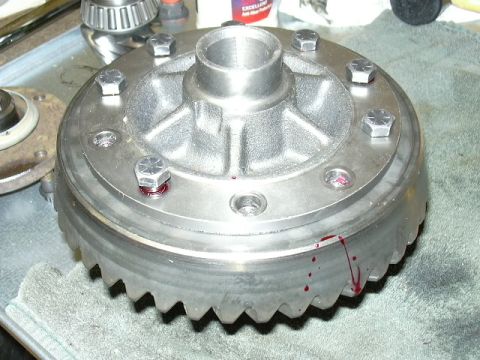 1991 Ford Bronco - New 4.56 ring gear goin on. Didn't forget the LocTite