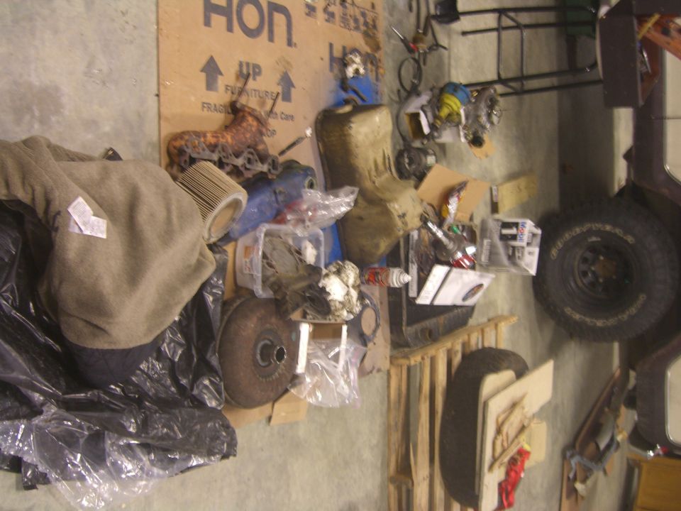 Tire and garage clutter