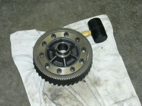 1991 Ford Bronco - Exciter ring cleaned up and installed on the new ring gear