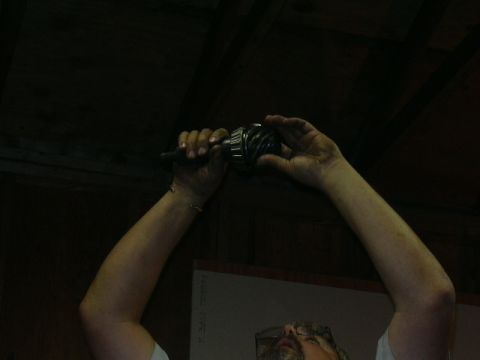 1991 Ford Bronco - Don making sure the bearing is pressed on all the way