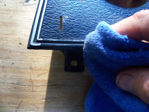 1979 Ford Ranchero - Here I used a clean rag with mineral spirits to remove any protectants like ArmorAll. This also preps the surface by opening up the outer l…