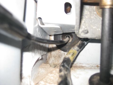 1994 Ford Bronco - Wiring harness and bracket detail visible in vehicle interior.