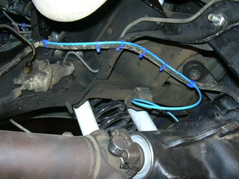 1991 Ford Bronco - Here's how I routed the air line.