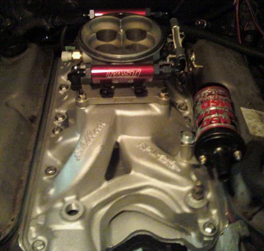 FAST Ez Efi on Edelbrock preformer RPM Air gap