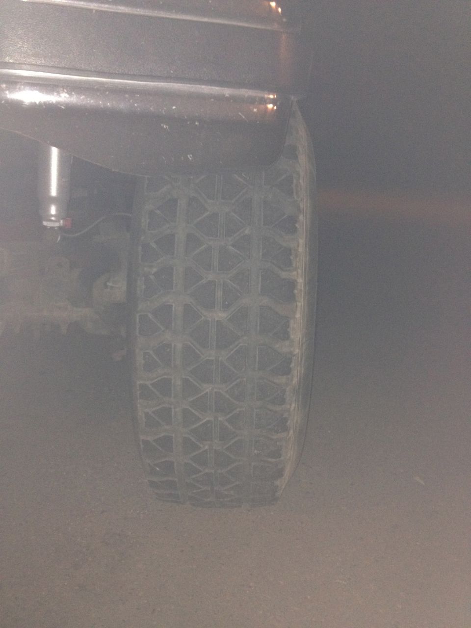 1984 Ford Bronco rear tire and fender