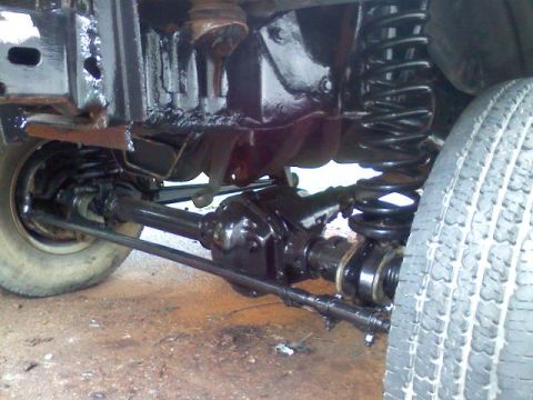 1993 Ford F-150 - another angle, need to do something about the coil bow on both sides