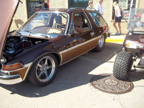 1970 Ford Ranchero - This AMC Pacer wagon, identified by its distinctive body style, is not a 1970 Ford Ranchero.