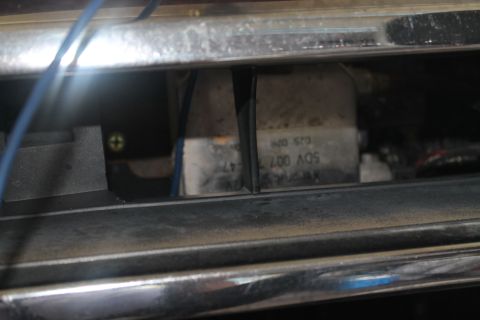 1990 Ford Bronco - Visible electrical components and wiring are seen within the vehicle's interior.