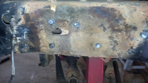 1992 Ford Bronco - Old coil bucks removed.