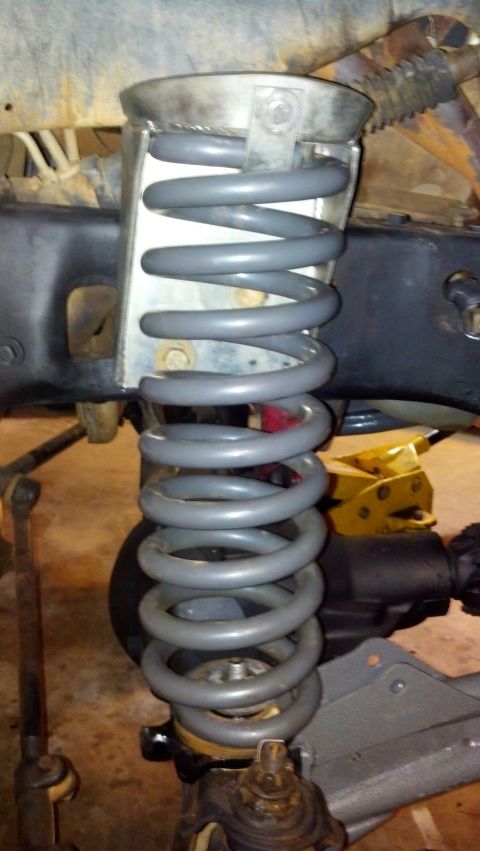 1992 Ford Bronco - Springs and coil buckets installed
