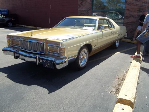 1970 Ford Ranchero - This 1975 Mercury Grand Marquis has a distinctive grille and chrome bumper.