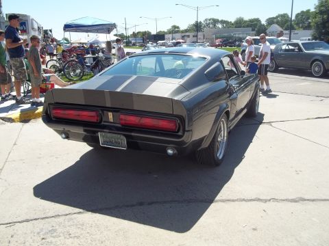 1970 Ford Ranchero - This 1969 Ford Mustang fastback features dual racing stripes and a distinctive rear end.