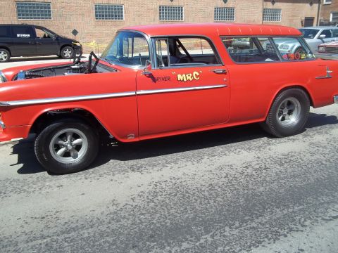 1970 Ford Ranchero - This 1955 Chevrolet Nomad station wagon has custom lettering on its side.
