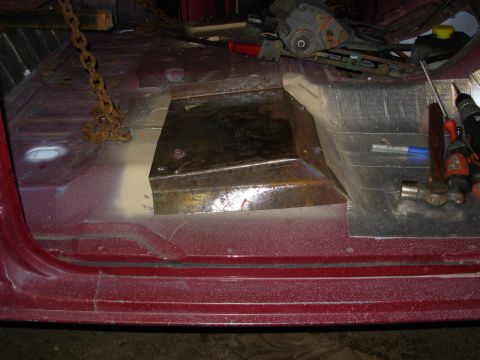 1983 Ford Bronco - It's bolted to the floor now, and welded up, but I haven't drilled & tapped the holes for the seat yet. See the NEXT several pics & caption…