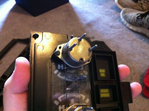 1992 Ford F-150 - Rear of the oil pressure gauge.