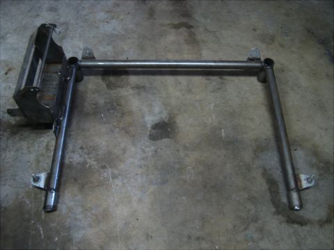 1996 Ford Bronco - This is a custom-fabricated metal component, possibly part of a roll cage or frame modification.