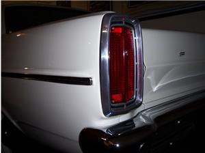 1966 Ford Fairlane - Close-up of the tail light and rear bodywork on a 1966 Ford Fairlane.