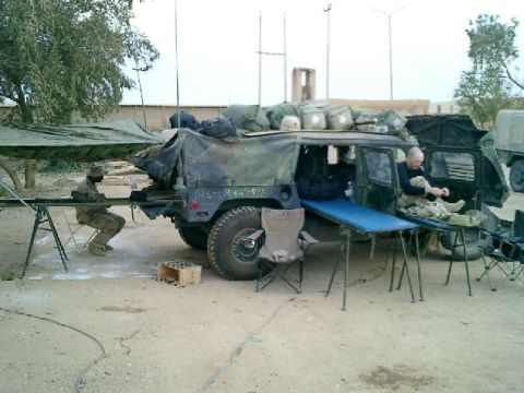 1990 Ford Bronco - Home Sweet home for first couple weeks in Iraq