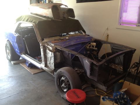 1965 Ford Mustang - Passenger side prep