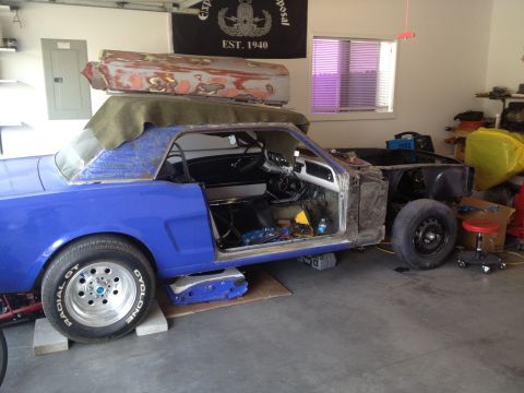 1965 Ford Mustang - Passenger side prep