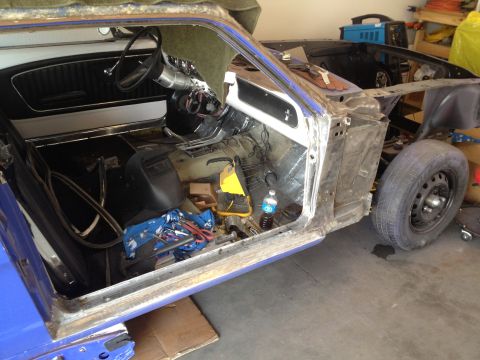 1965 Ford Mustang - Passenger side prep