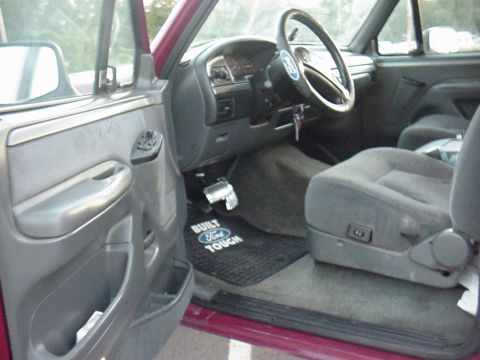 1993 Ford Bronco - Interior view of a 1993 Ford Bronco, highlighting the dashboard and driver's side.